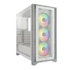 GABINETE CORSAIR ICUE 4000X RGB BLANCO MED-TORRE SIN FUENTE