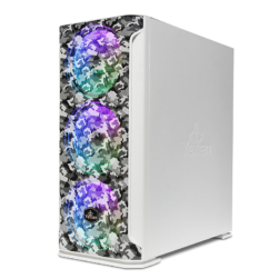GABINETE YEYIAN HOLLOW 2500 ATX/3VENT/ ARGB/MESH/USB/BLANCO