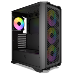 GABINETE GAMER YEYIAN VAULT ARGB MID-TOWER ATX/M-ATX
