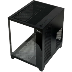 GABINETE XZEAL PANZER II CUBO CX12 MICRO ATX RGB SIN FUENTE NEGRO