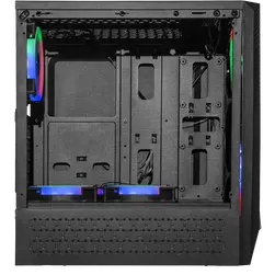 GABINETE YEYIAN GAMER CRESCENT ATX 3 VENT ARGB CRIS/TEMP