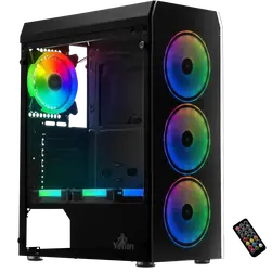 GABINETE YEYIAN GAMER KRYPTON ATX 3 VENT ARGB CRIS/TEMP
