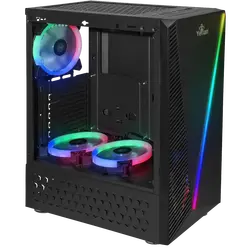 GABINETE YEYIAN GAMER CRESCENT ATX 3 VENT ARGB CRIS/TEMP
