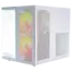 GABINETE XZEAL PANZER II CUBO CX12 RGB SIN FUENTE BLANCO