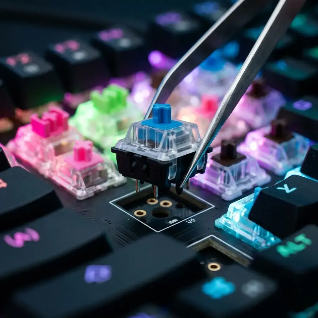 Cambio de switch de teclado mecánico