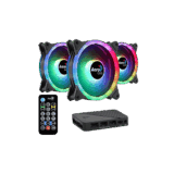 kit Duo 12 Pro 3x Ventiladores ARGB 120mm
