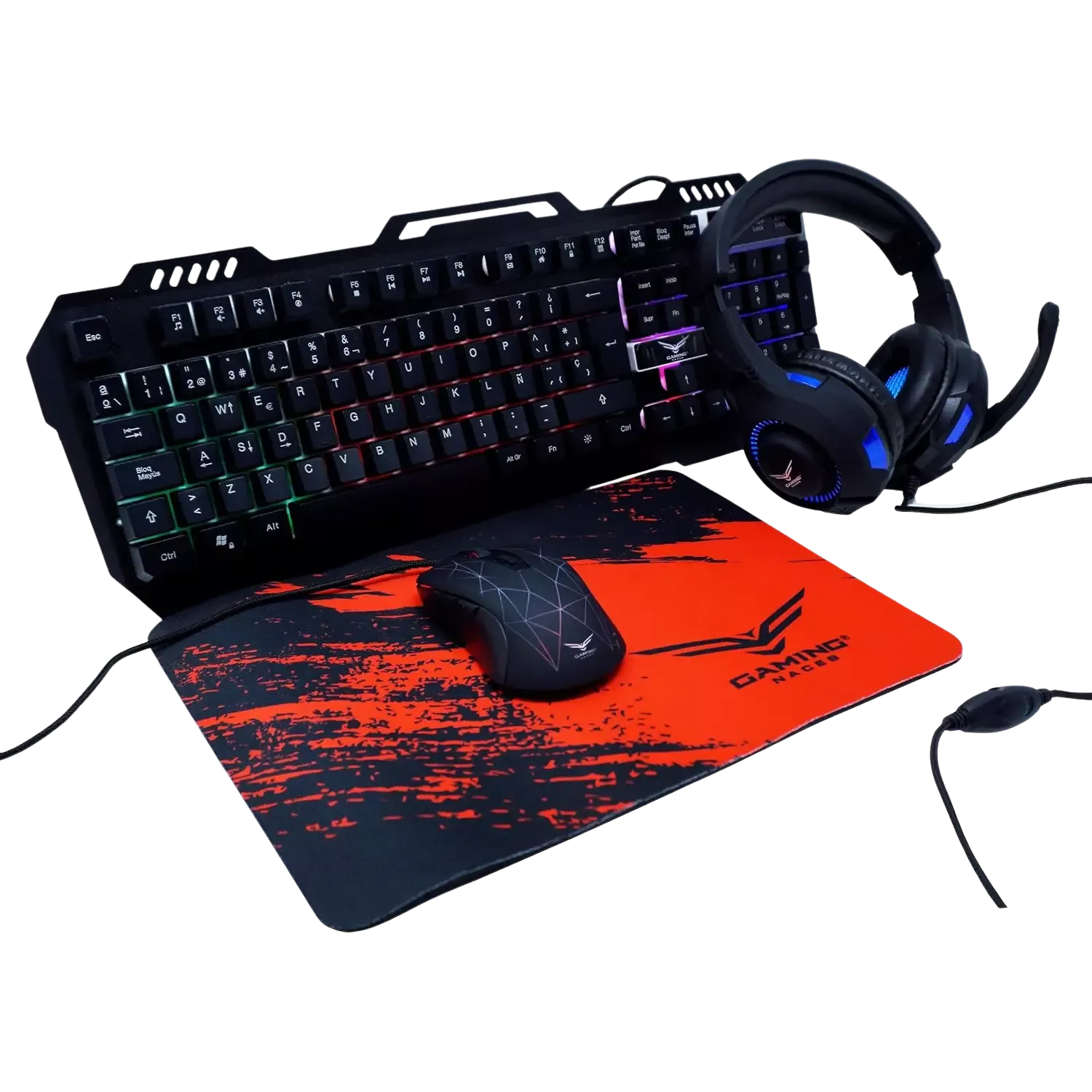 Kit Gamer Naceb 4 en 1 (Español)
