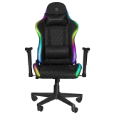 Silla Gamer Balam Rush Lighting Rush Azender RGB, Negro