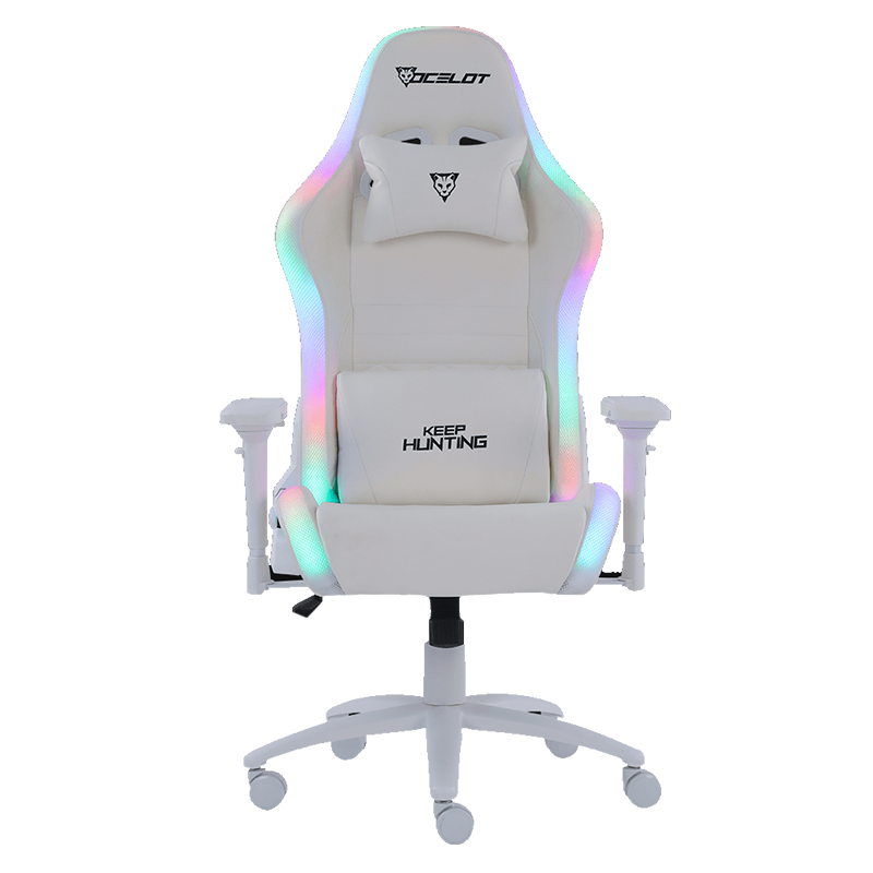 Silla Gamer Ocelot ORGB-WHITE THUNDRA