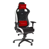 Silla Noblechairs Epic Leather - Black con White con Red