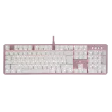 Teclado Game Factor Mecánico KBG400-PK rosa con blanco