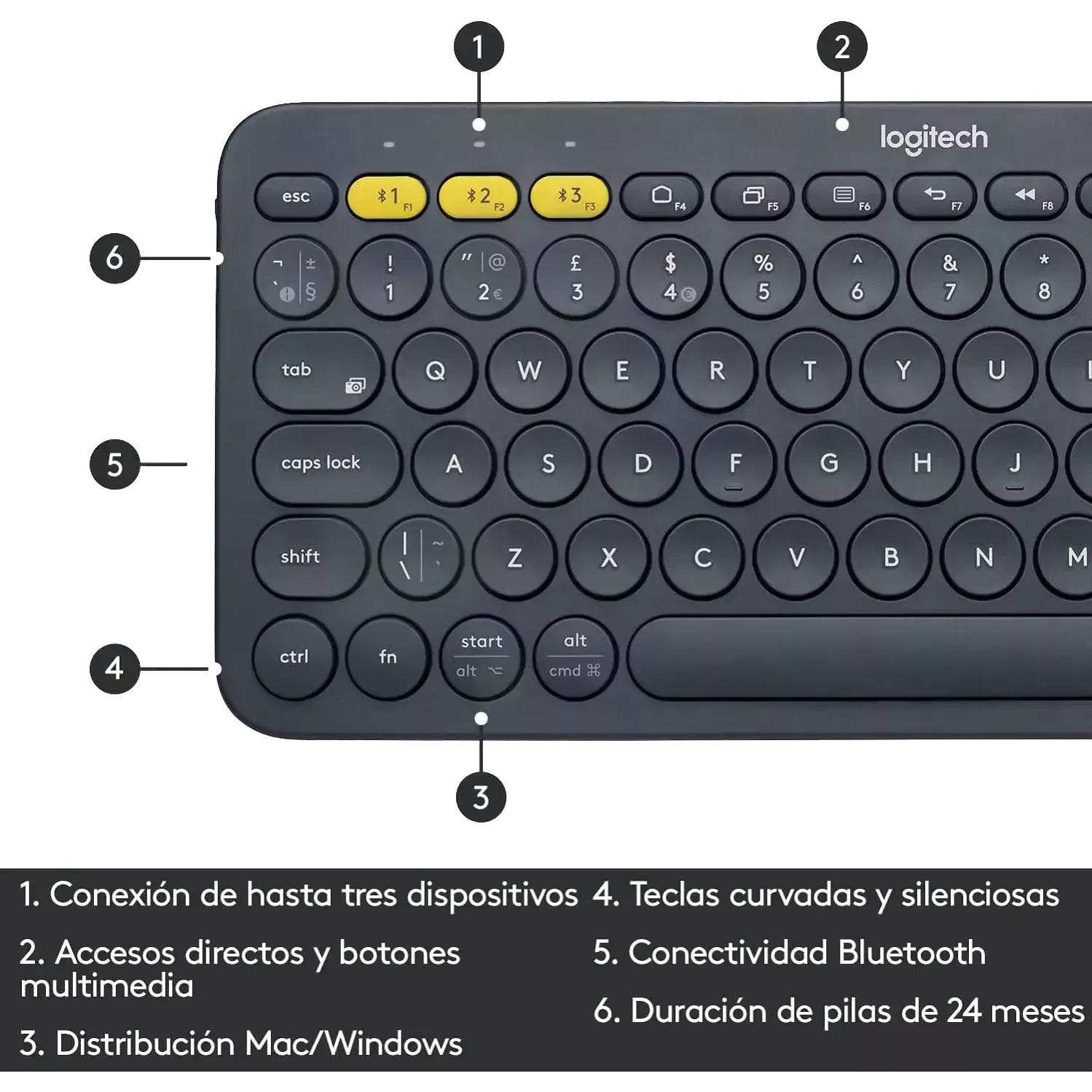 LOGITECH TECLADO K380 2
