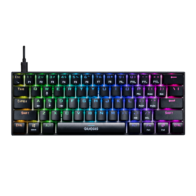Teclado Mecánico RGB Gamdias Hermes E3 Negro