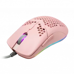 Mouse Gamer RGB Game Factor MOG601 Rosa